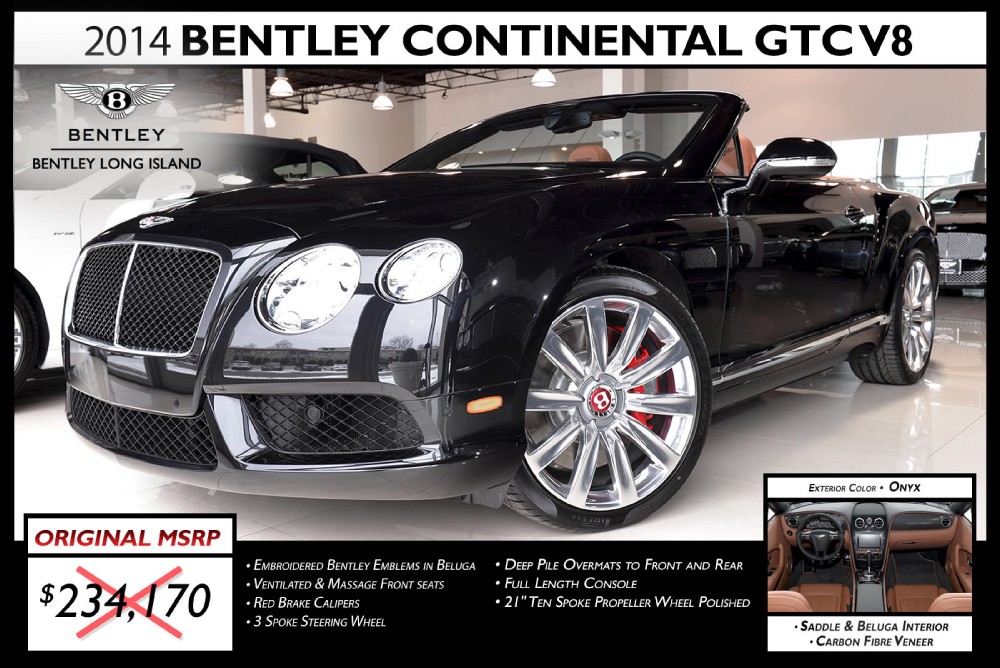 2014 Bentley Continental GT V8 Convertible Image 1