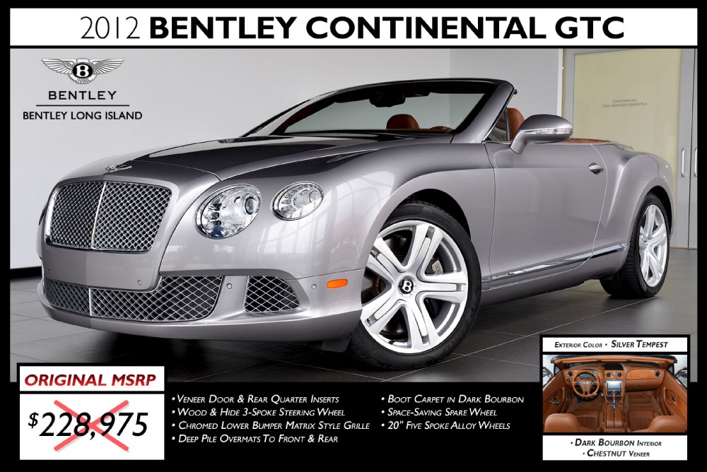 2012 Bentley Continental GT Convertible Image 1