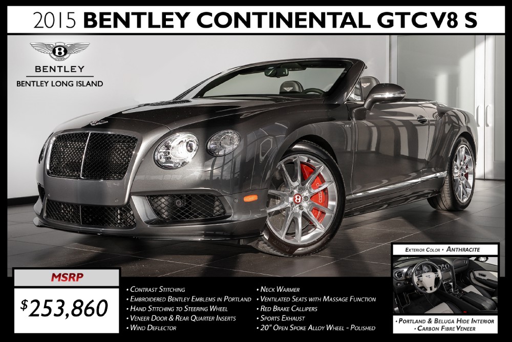 2015 Bentley Continental GT V8 S Convertible Image 1