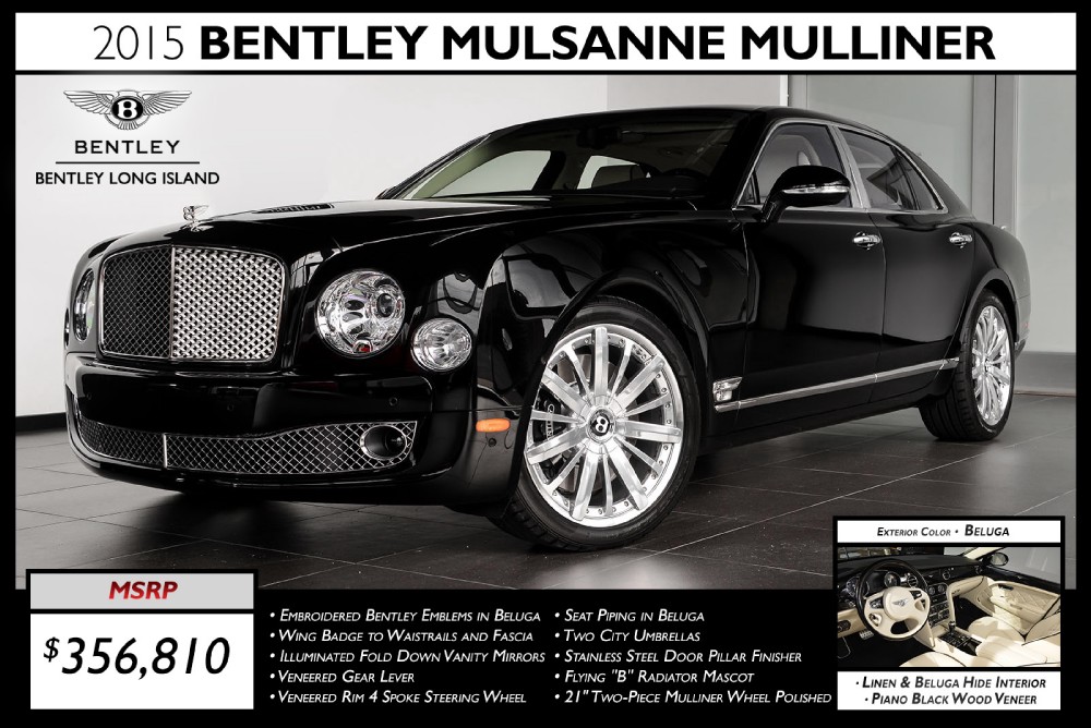 2015 Bentley Mulsanne Image 1