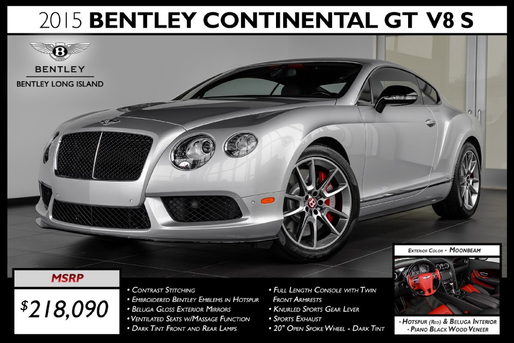 2015 Bentley Continental GT V8 S Image 1
