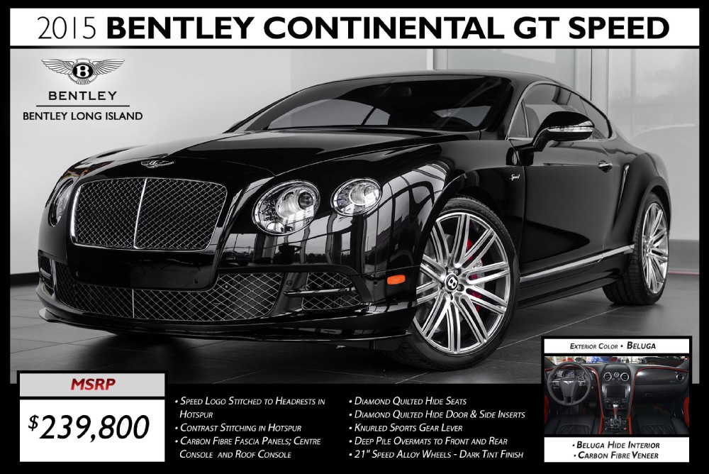 2015 Bentley Continental GT Speed Image 1