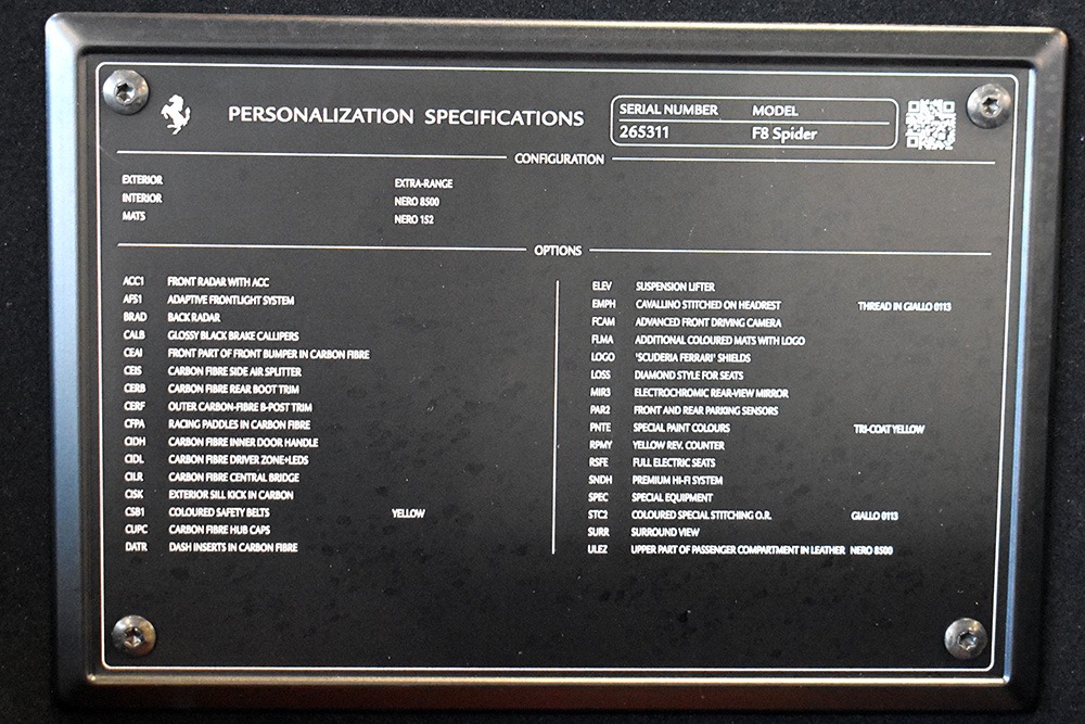 2021 Ferrari F8 Spider Image 2